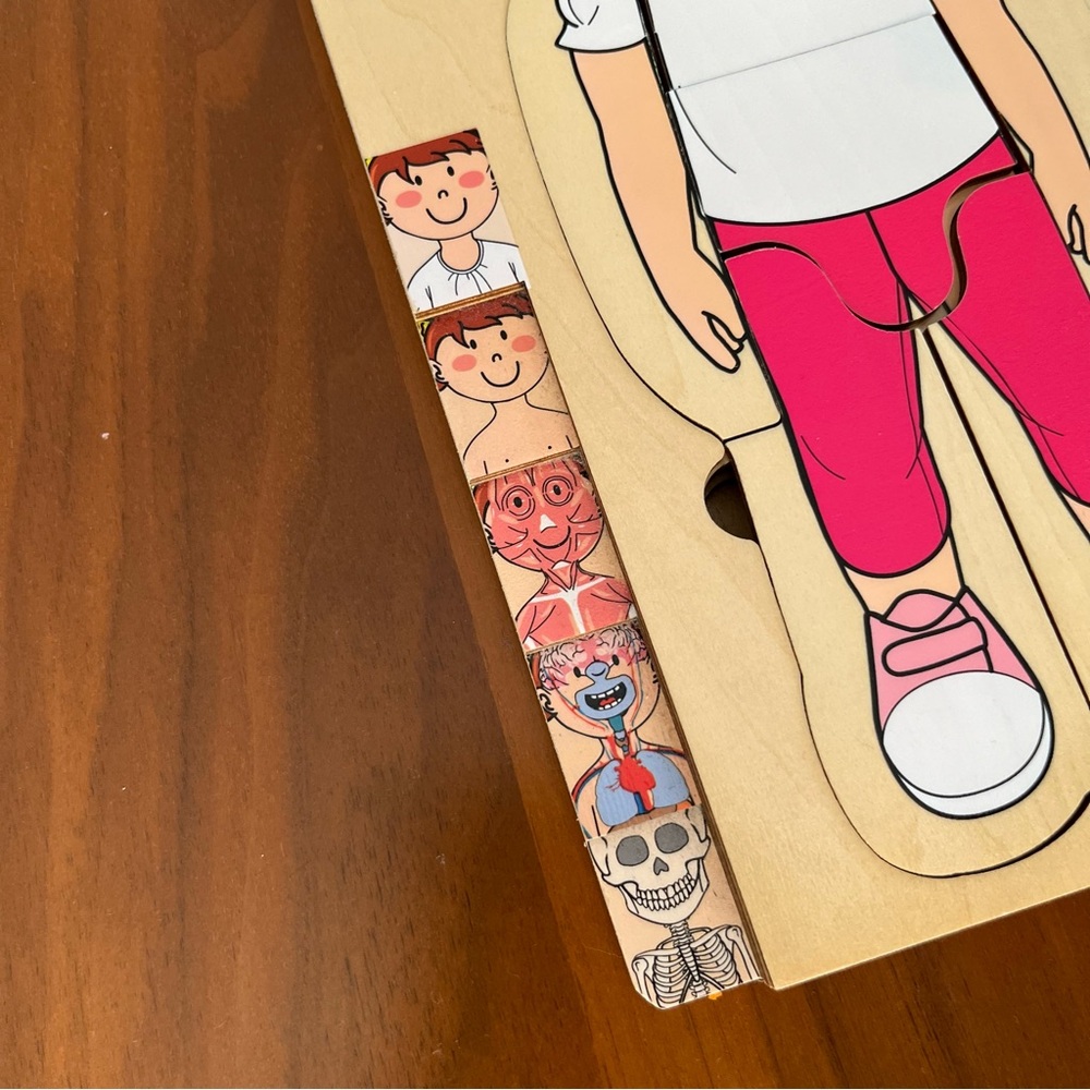 Kids Anatomy Wooden Puzzle Toy - Picture 2 of 7